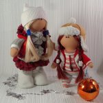 Куклы из серии "Текстильные малявочки". Авторские куклы из домашней мастерской Петруниной Антонины