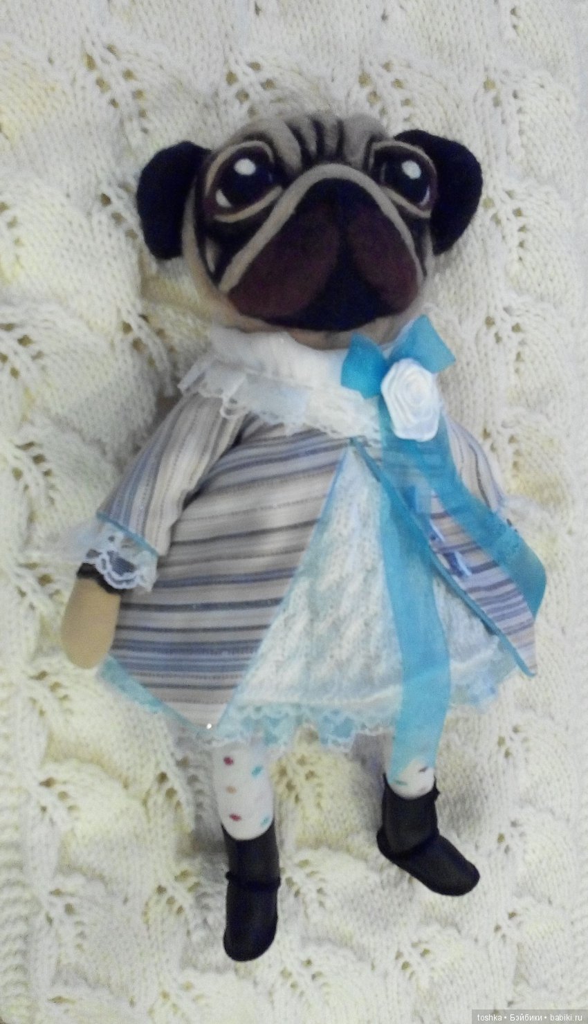 мои "вытворюшки" кукло-собака Мопся