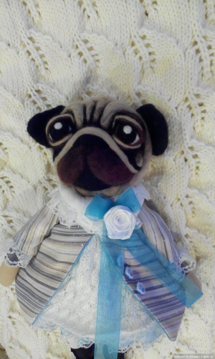 мои "вытворюшки" кукло-собака Мопся