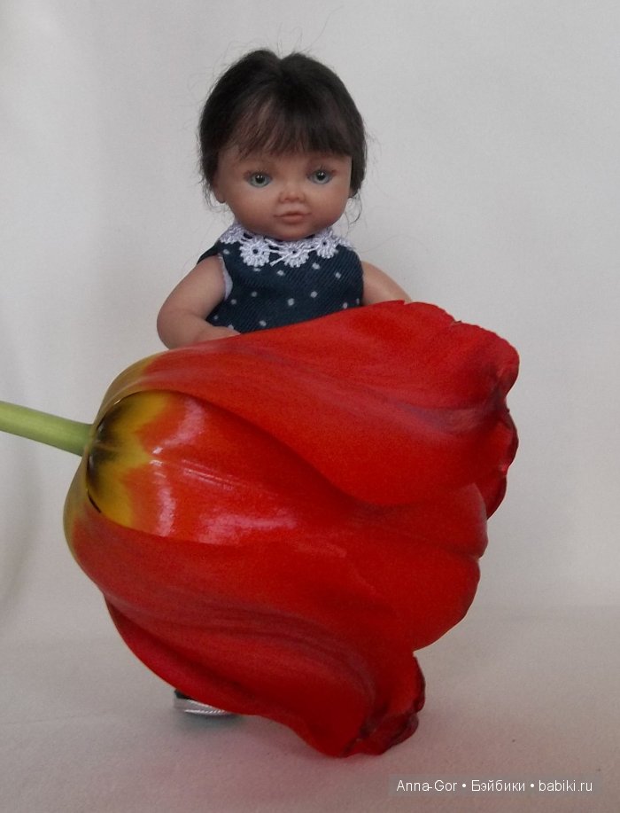 Девочка-Дюймовочка. Авторская кукла Горчаковской Анны (фото 5)