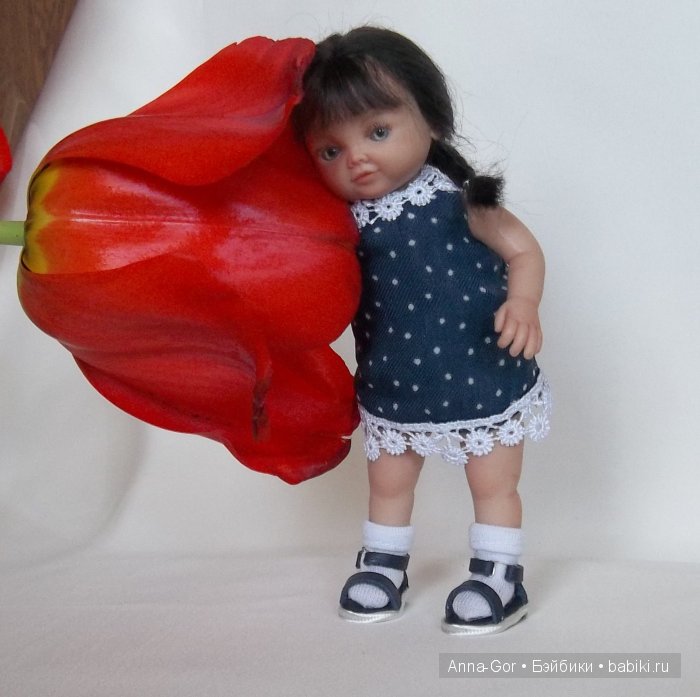Девочка-Дюймовочка. Авторская кукла Горчаковской Анны (фото 6)