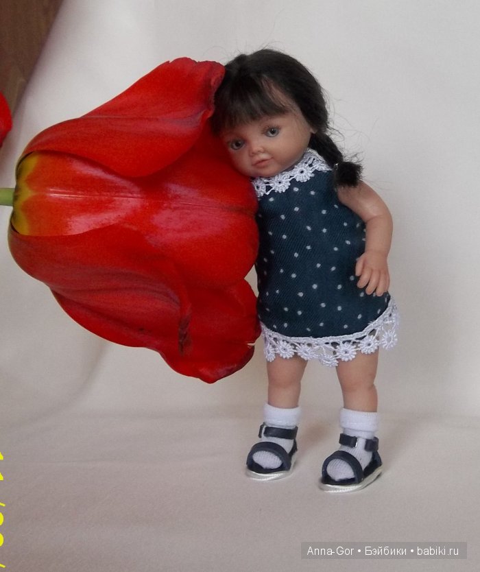 Девочка-Дюймовочка. Авторская кукла Горчаковской Анны (фото 4)