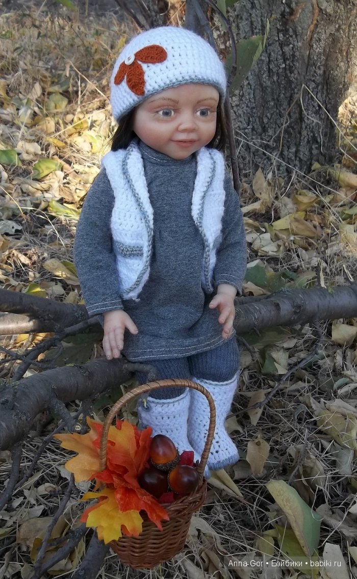 Осенняя девочка, авторская кукла Рита (фото 9)