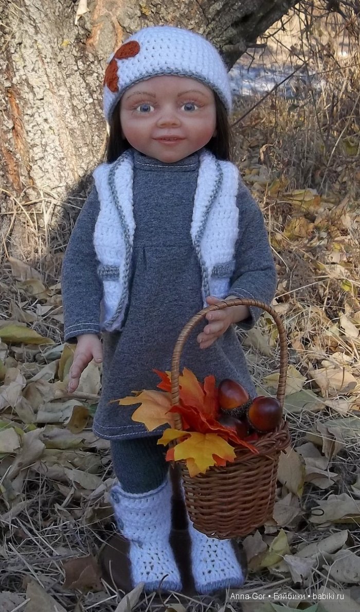 Осенняя девочка, авторская кукла Рита (фото 3)