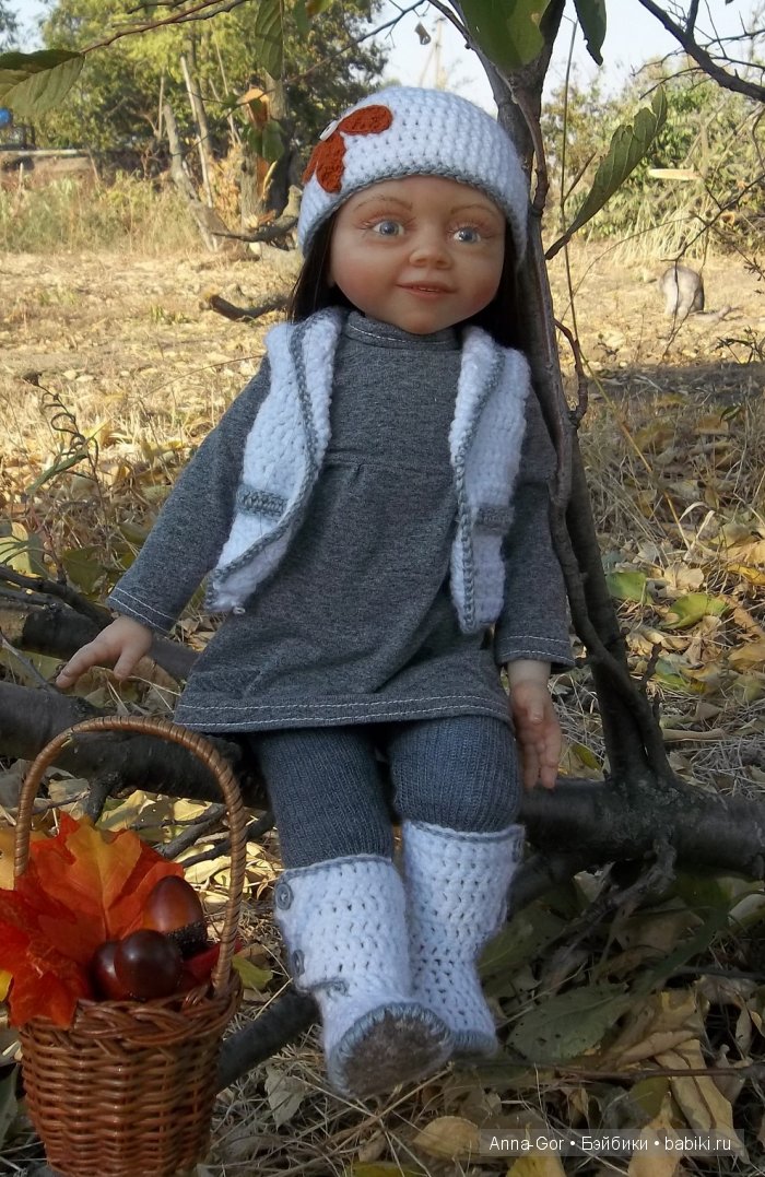 Осенняя девочка, авторская кукла Рита (фото 6)