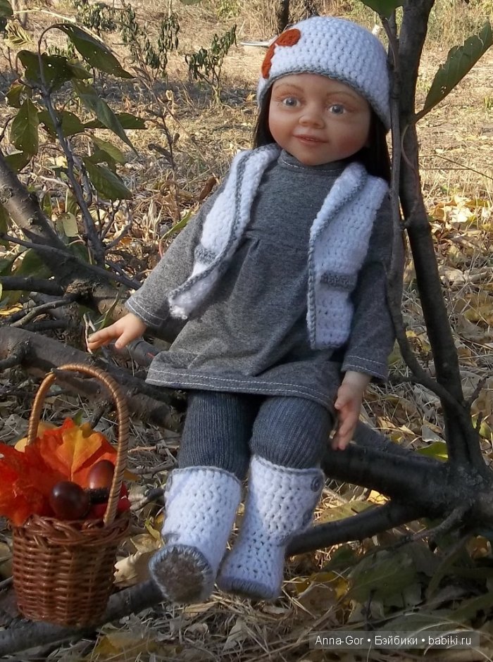 Осенняя девочка, авторская кукла Рита (фото 7)