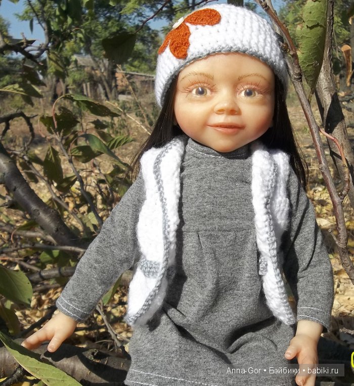 Осенняя девочка, авторская кукла Рита (фото 10)