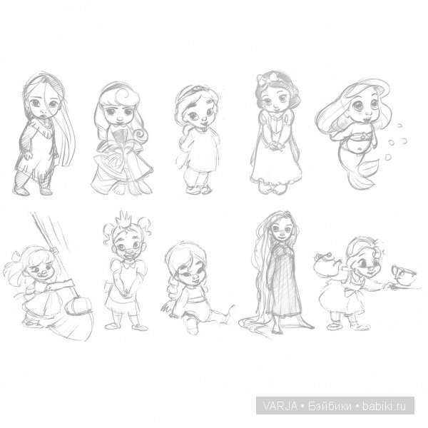 Принцессы Диснея - Disney Animators'. Сравнение кукол разных выпусков. Часть II (фото 3)