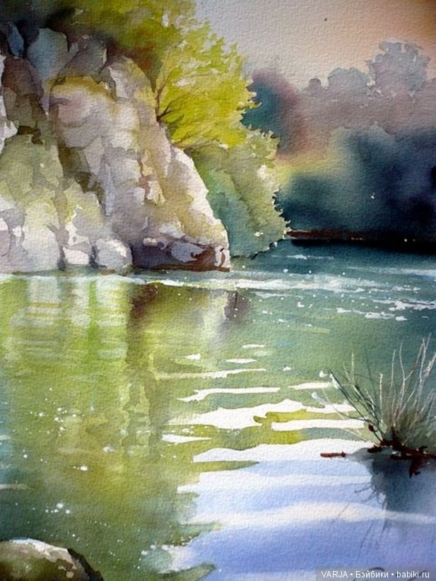 Акварельное многоцветие. Жан -Клод Папье (Jean Claude Papeix)