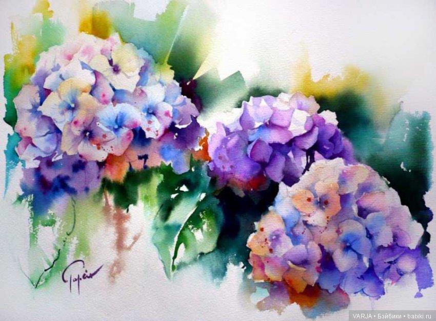 Акварельное многоцветие. Жан -Клод Папье (Jean Claude Papeix)