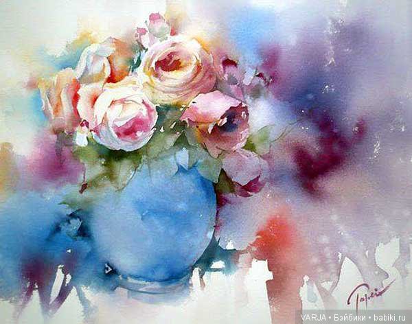 Акварельное многоцветие. Жан -Клод Папье (Jean Claude Papeix)