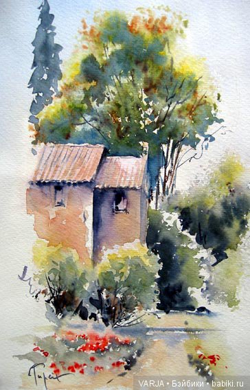 Акварельное многоцветие. Жан -Клод Папье (Jean Claude Papeix) (фото 9)