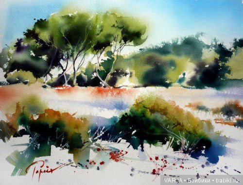 Акварельное многоцветие. Жан -Клод Папье (Jean Claude Papeix) (фото 10)