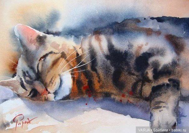 Акварельное многоцветие. Жан -Клод Папье (Jean Claude Papeix)