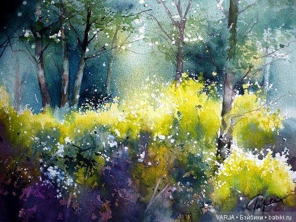 Акварельное многоцветие. Жан -Клод Папье (Jean Claude Papeix)