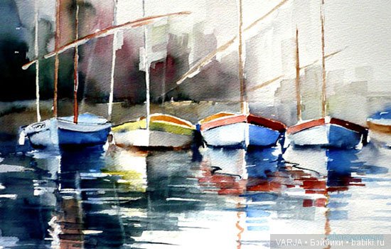 Акварельное многоцветие. Жан -Клод Папье (Jean Claude Papeix)