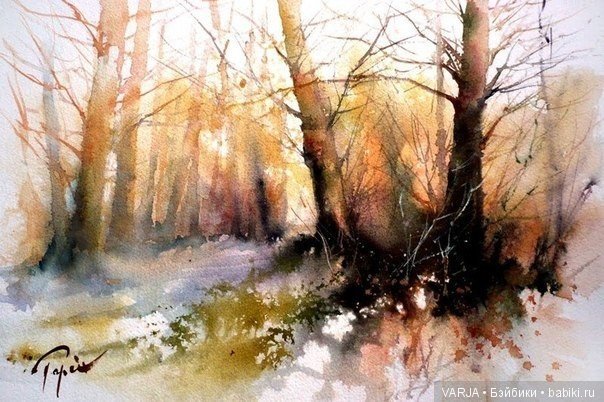 Акварельное многоцветие. Жан -Клод Папье (Jean Claude Papeix)