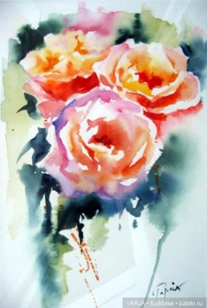 Акварельное многоцветие. Жан -Клод Папье (Jean Claude Papeix)