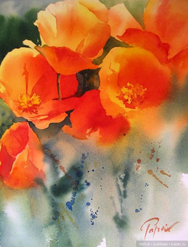 Акварельное многоцветие. Жан -Клод Папье (Jean Claude Papeix)