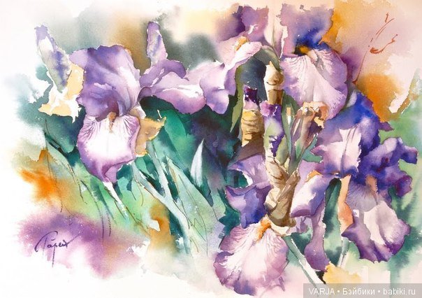 Акварельное многоцветие. Жан -Клод Папье (Jean Claude Papeix)