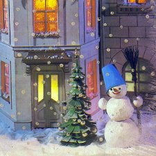 Новогодние ретро-открытки с куклами