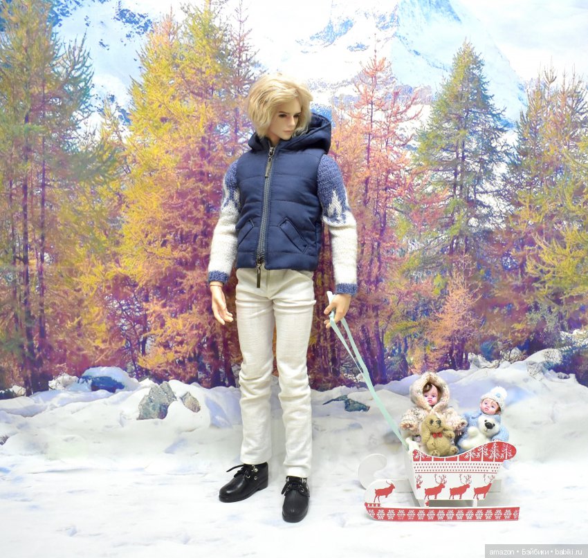 Зимняя прогулка Оскара (stopmotion)