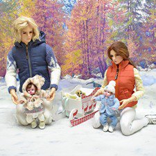 Зимняя прогулка Оскара (stopmotion)