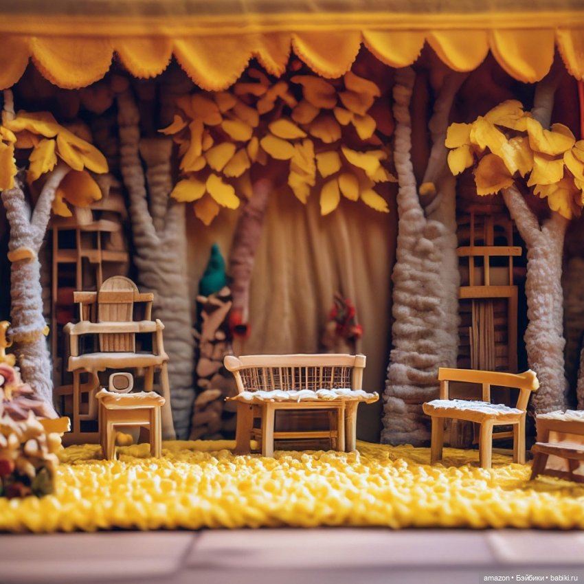 Осень в сказочном лесу от нейросети. Часть 1