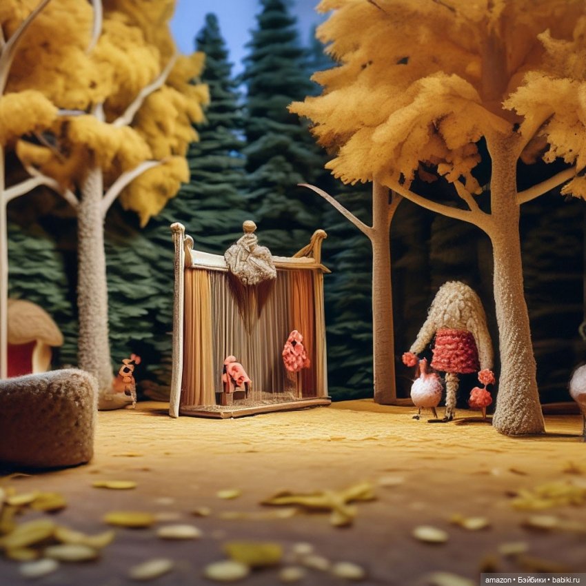 Осень в сказочном лесу от нейросети. Часть 1