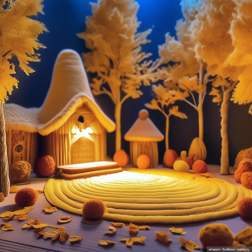 Осень в сказочном лесу от нейросети. Часть 1