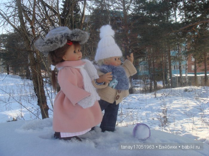 Зимняя прогулка. Куклы Rosemarie Anna Muller (фото 3)