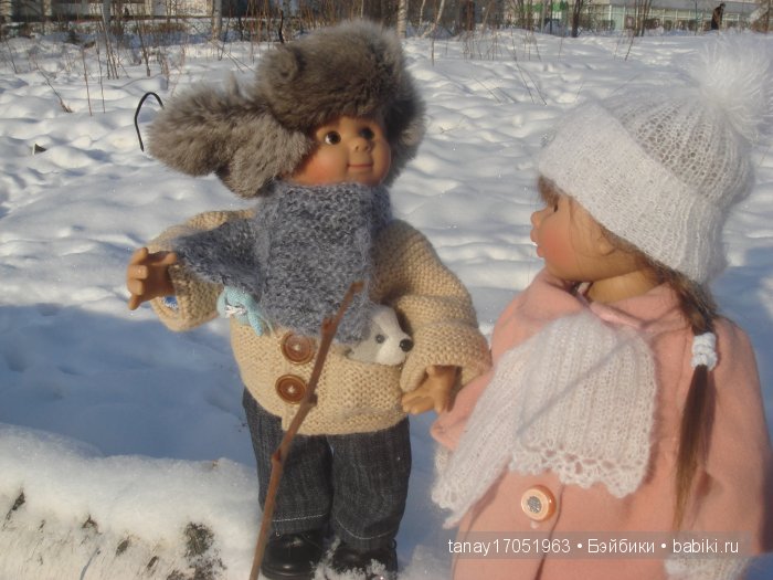 Зимняя прогулка. Куклы Rosemarie Anna Muller (фото 2)