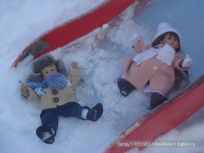 Зимняя прогулка. Куклы Rosemarie Anna Muller (фото 6)