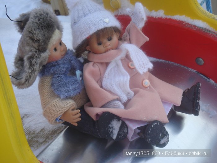 Зимняя прогулка. Куклы Rosemarie Anna Muller (фото 5)