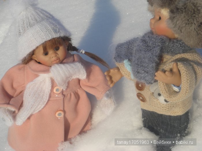 Зимняя прогулка. Куклы Rosemarie Anna Muller (фото 4)