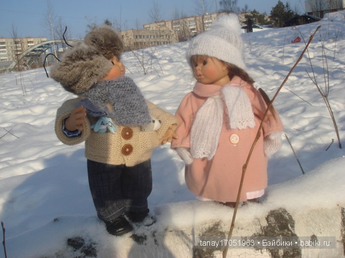 Зимняя прогулка. Куклы Rosemarie Anna Muller