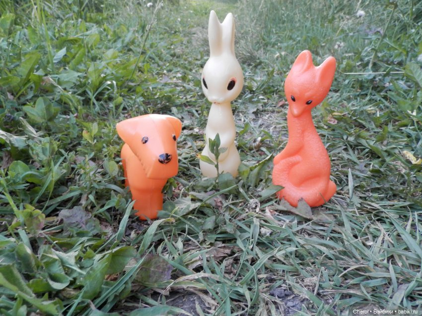 Айболит и пациенты — Игрушки СССР и советского детства: резиновые (фото 2)