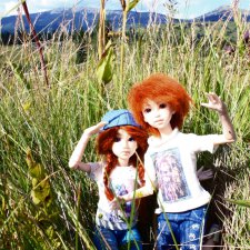 Кинко и Ринри: привет из Буковели! Nano Haruka & Pure Neemo Azone XS white, OOAK by Tocho, outfit by Yumiko Mikoto