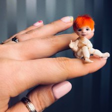 Масик и Манюня. Авторские шарнирные микробы из полиуретана Елены Князевой