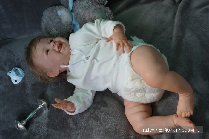 Моя улыбашка! Харпер. Кукла реборн Наталии Коноваловой (фото 7)