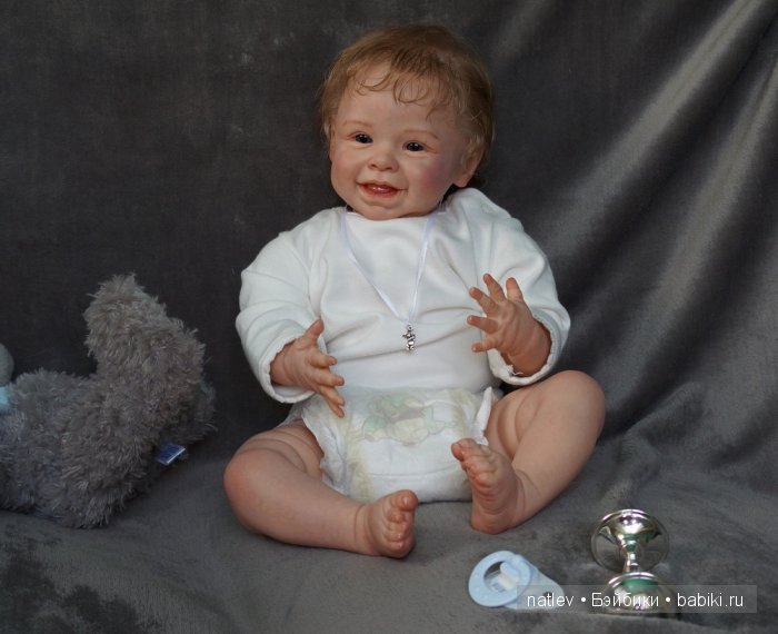 Моя улыбашка! Харпер. Кукла реборн Наталии Коноваловой (фото 4)