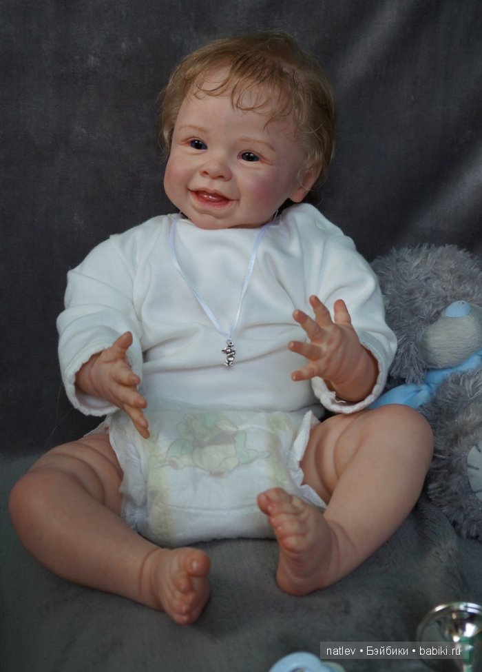 Моя улыбашка! Харпер. Кукла реборн Наталии Коноваловой (фото 5)
