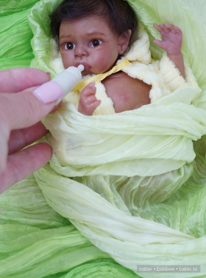 Вот нашла сегодня в капусте... Кукла мини реборн Наталии Коноваловой