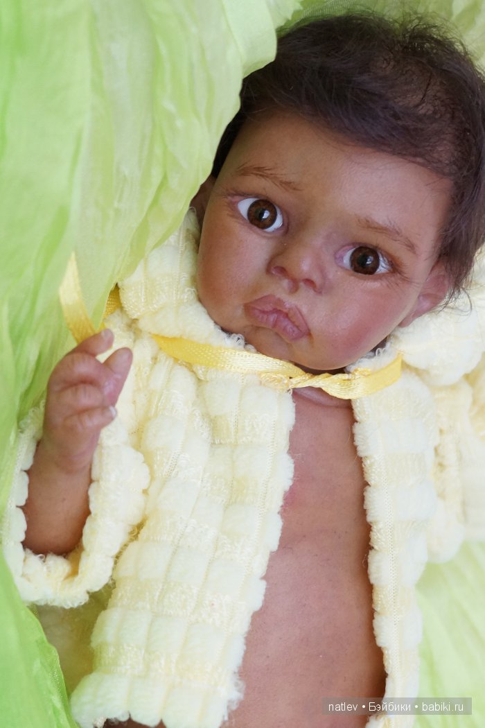 Вот нашла сегодня в капусте... Кукла мини реборн Наталии Коноваловой