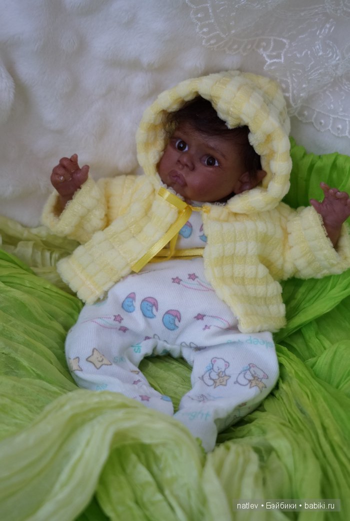 Вот нашла сегодня в капусте... Кукла мини реборн Наталии Коноваловой (фото 6)