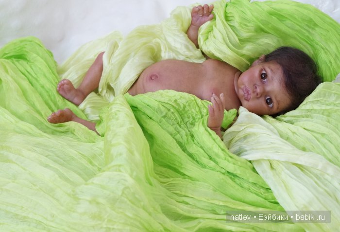 Вот нашла сегодня в капусте... Кукла мини реборн Наталии Коноваловой (фото 9)