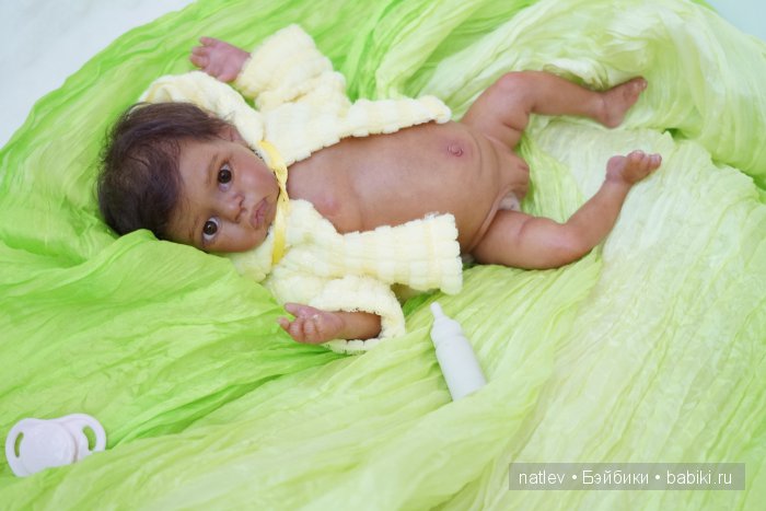 Вот нашла сегодня в капусте... Кукла мини реборн Наталии Коноваловой