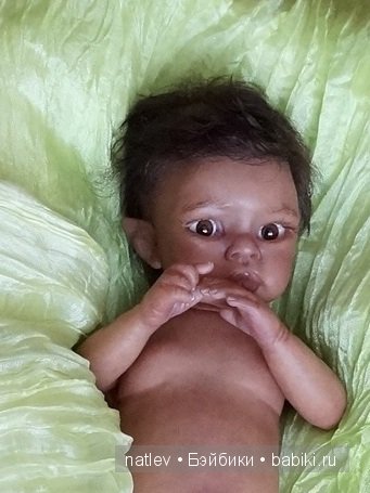 Вот нашла сегодня в капусте... Кукла мини реборн Наталии Коноваловой (фото 4)