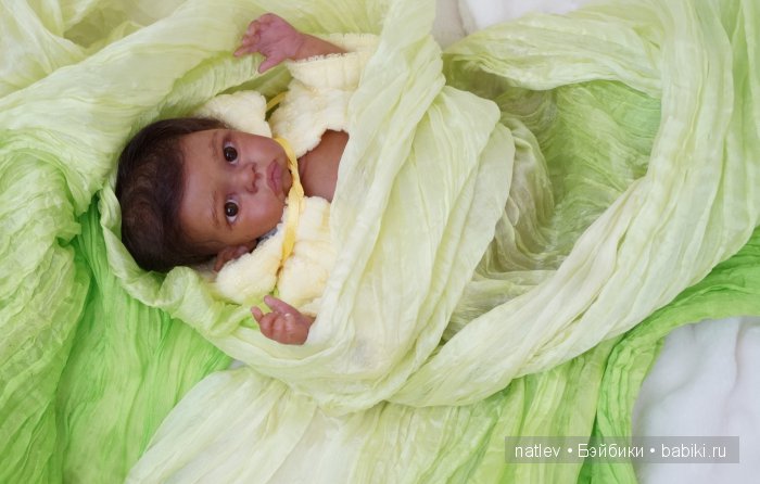 Вот нашла сегодня в капусте... Кукла мини реборн Наталии Коноваловой