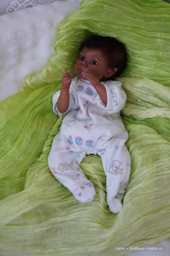 Вот нашла сегодня в капусте... Кукла мини реборн Наталии Коноваловой (фото 7)
